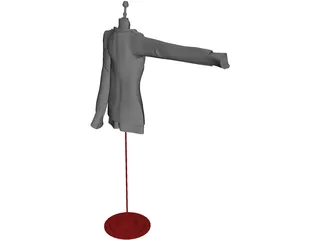 Stick Manikin 3D Model preview