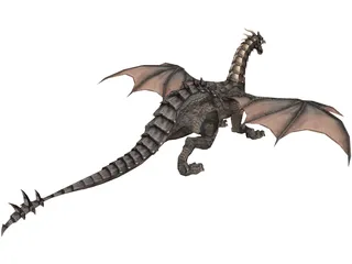 Dragon Noir Tenebre 3D Model preview