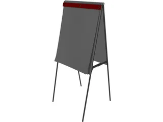 Flip Chart 3D Model preview