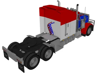 Peterbilt 379 RT (1999) 3D Model preview