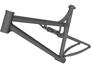 Bike Frame 3D Model preview
