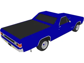 Chevrolet El Camino SS 454 3D Model preview