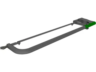 Hack Saw 3D Model preview
