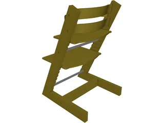 Children Chair 3D Model preview