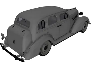 Ford Sedan (1936) 3D Model preview