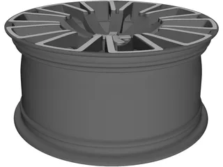 Wheel Audi 3D Model preview