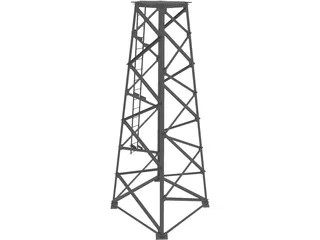 Tower Structure 3D Model preview