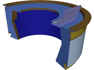 News Desk 3D Model preview