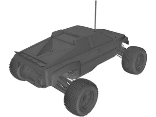 Traxxas Rustler RC Car 3D Model preview