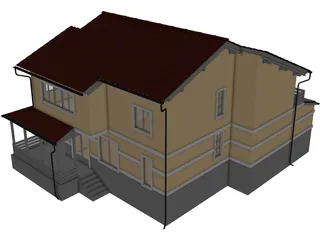 Cottage 3D Model preview