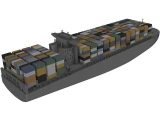 Container Ship 3D Model preview