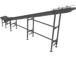 Conveyor Belt 3D Model preview