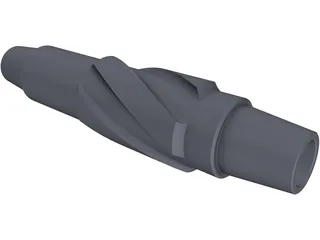 Down Hole Drill Stabilizer 3D Model preview