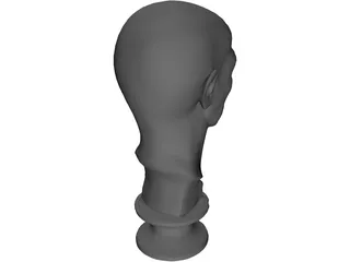 Old Man Head 3D Model preview