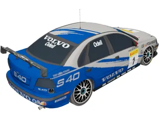 Volvo S40 Rally (2001) 3D Model preview