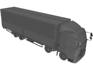 Hino Truck 3D Model preview