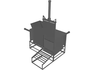Garbage Machine 3D Model preview