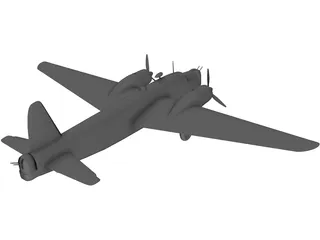 RAF Vickers Wellington Mk.1 3D Model preview