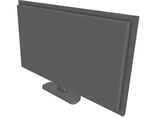 LG 42PQ2000 Plasma Television 3D Model preview