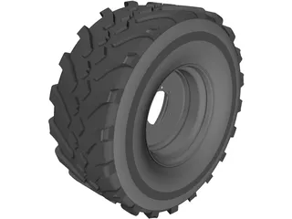 Whell and Tyre 650 65R30.5 3D Model preview