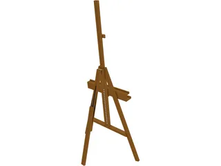 Painter Eisel Tripod 3D Model preview