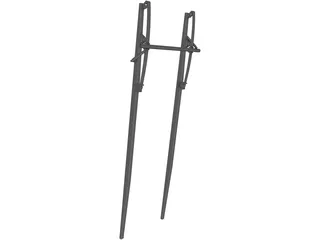 Leaf Springs Rear Suspension 3D Model preview