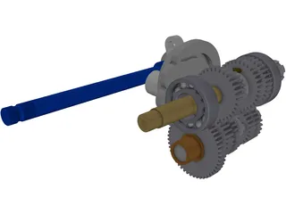 Gear Box 3D Model preview