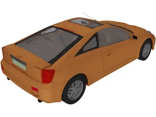 Toyota Celica (2009) 3D Model preview
