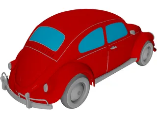 Volkswagen Beetle 3D Model preview