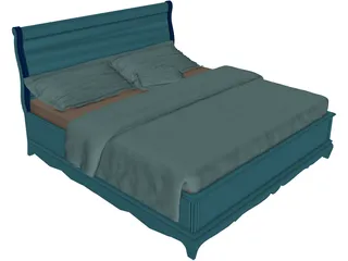 Slay Bed 3D Model preview
