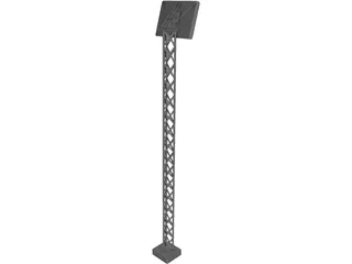 Stadium Light 3D Model preview