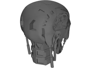 T800 Head 3D Model preview