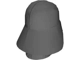 Star Wars Darth Vader Mask 3D Model preview