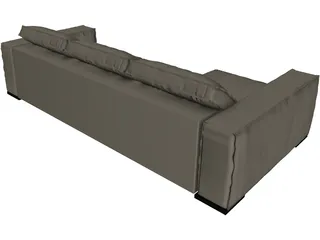 Baxter Budapest Sofa 3D Model preview