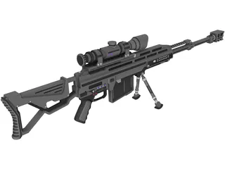 Coalition Rifle 3D Model preview