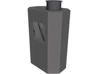 Twin Screw Supercharger 3D Model preview