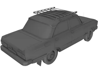 AZLK Moskvich 2140 SL 3D Model preview