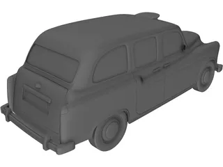 Taxi London 3D Model preview