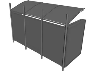 Bus Stop 3D Model preview