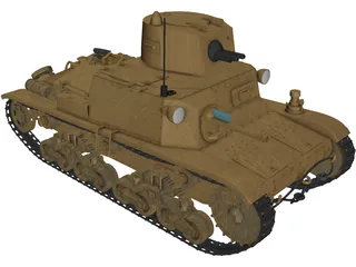 Fiat M11/39 3D Model preview