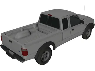 Ford Ranger Pickup 3D Model preview