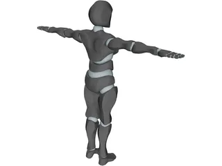 Robot Soldier 3D Model preview