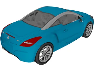 Peugeot RCZ 3D Model preview