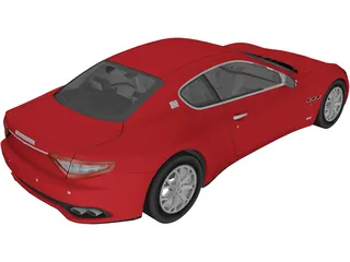 Maserati Granturismo 3D Model preview