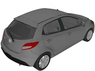 Mazda 2 3D Model preview