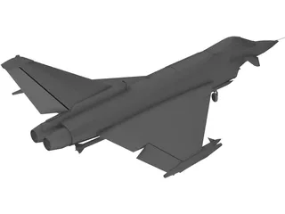 Eurofighter 2000 3D Model preview