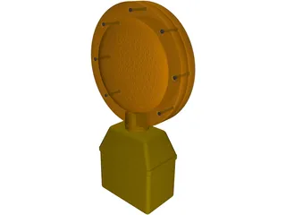 Caution Light 3D Model preview