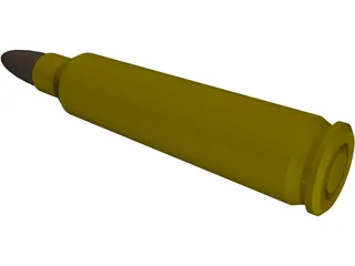 Bullet 5.56 45mm NATO 3D Model preview