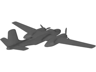 Douglas A-26 Invader 3D Model preview