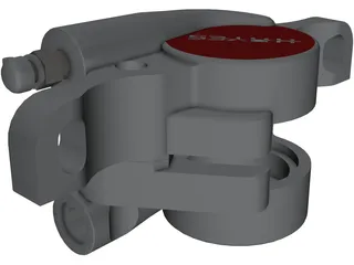 Hayes Disk Brake Caliper 3D Model preview